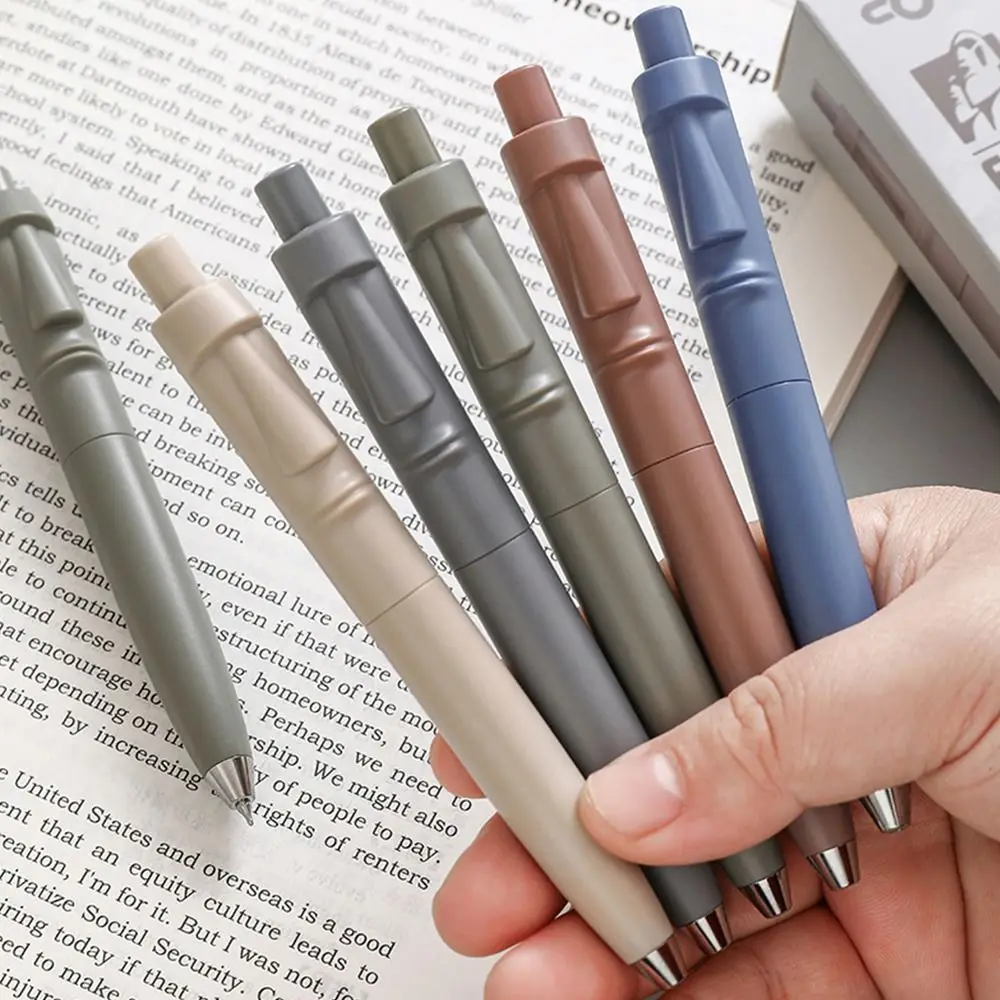 1Pc Pocket Mini Pen Portable Press Type Ballpoint Pen Funny Creative 0.5mm Black Ink Neutral Pen School Office Writing Tool