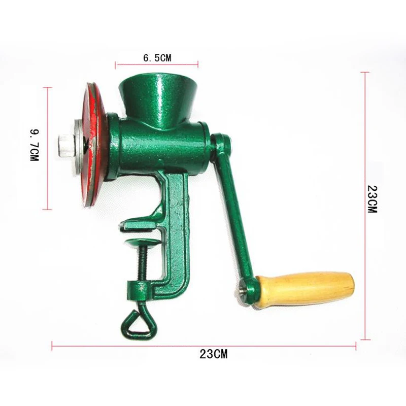 Hand Grinder Mill Table Clamp Coarseness Adjustable Wheat Nuts Crusher Coffee Grain Grinder