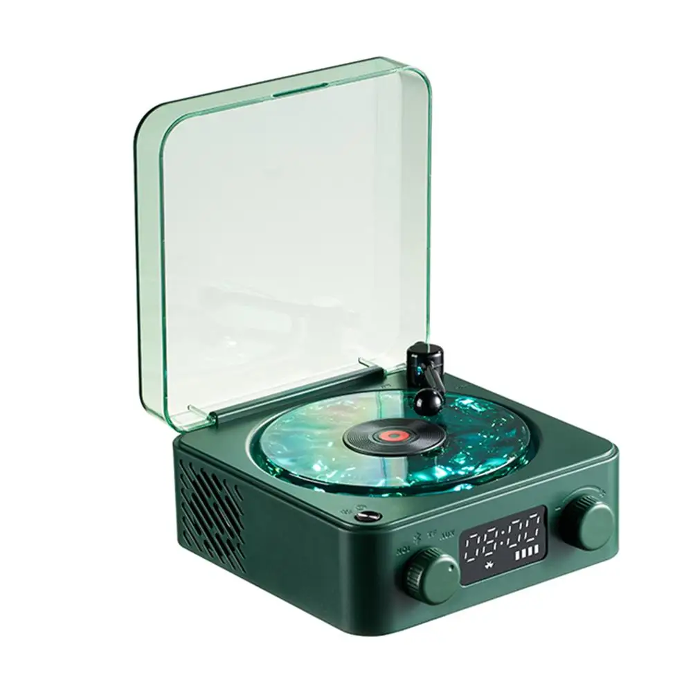 

Christmas Style Portable Wave Vinyl Record Player Sleep Aid 360° Stereo Noise Surround Retro Speaker Mini Sound Bluetooth