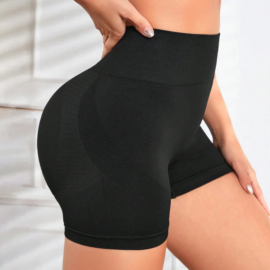 Summer High Waisted Yoga Shorts Leggings Sportswear Woman Gym Shorts Running Fitness Pants Solid Outdoor Sporty Yoga Leggings