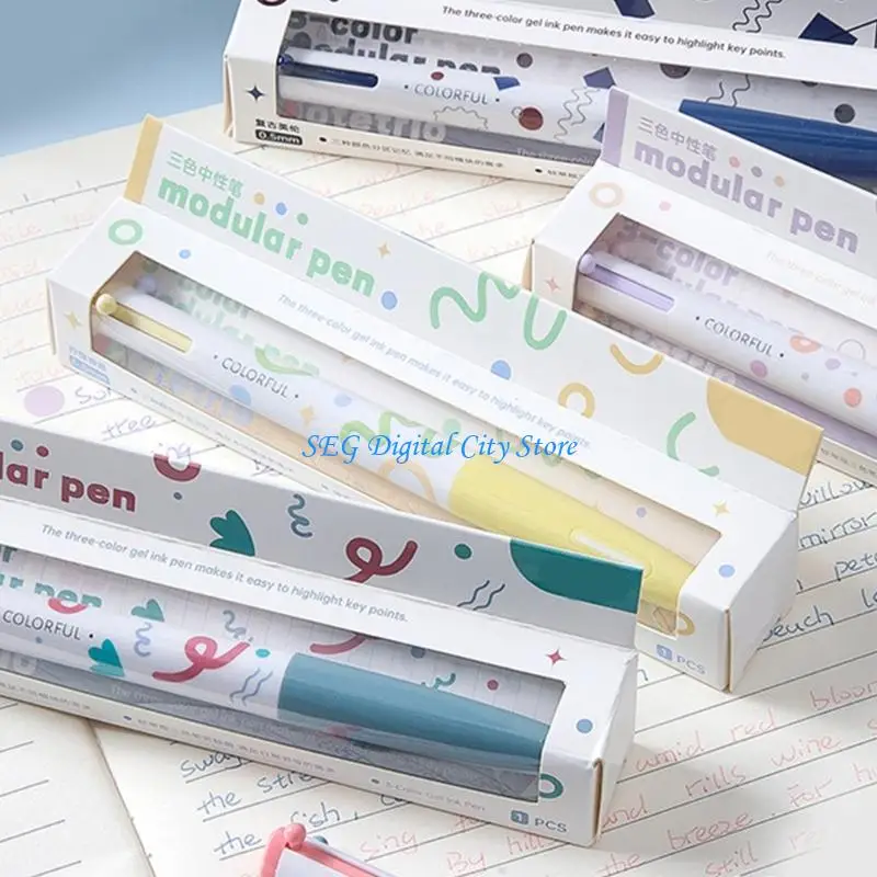 

U75B Pack of 4 Three Pen for Smooth Writing Quick Dry Professional