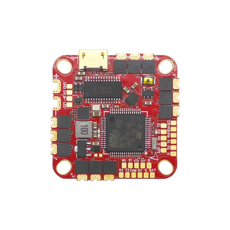 

AIO FPV Flight Controller BLHeli_S 40A 4-in-1 ESC,2S-6S,ICM42688,Dual USB,Built-in Current Sensor,For RC FPV Racing Drones