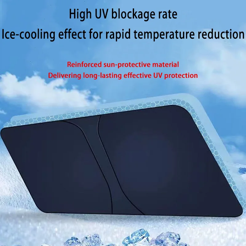 For Jeep Grand Cherokee 2005~2010 Front Windshield Sunshade Fold Shade UV Shade Solar Sun Shade Privacy Curtain Car Accessories