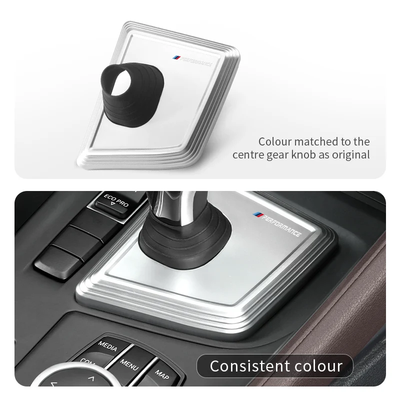 Carbon Black Car Gear Panel Cover Trim For BMW X1 F48 X2 F39 Gear Shifter Knob Boot Cover Auto Interior Decoration Accessories