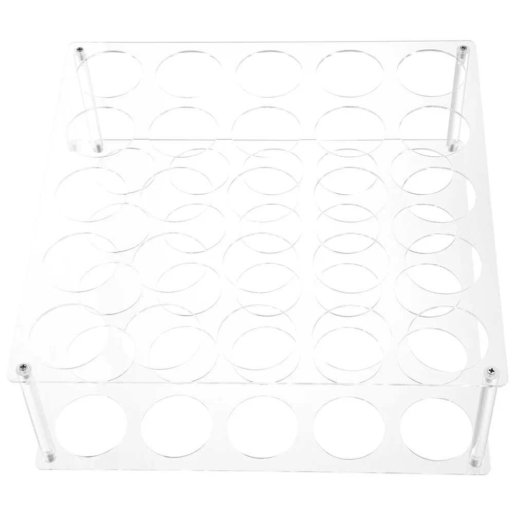 

25 Rolls Storage Rack Acrylic Holder For Craft Room Organizer Clear Vinyl Roll Stand Bulk Vinyl Wrap Rolls Storage Shelf