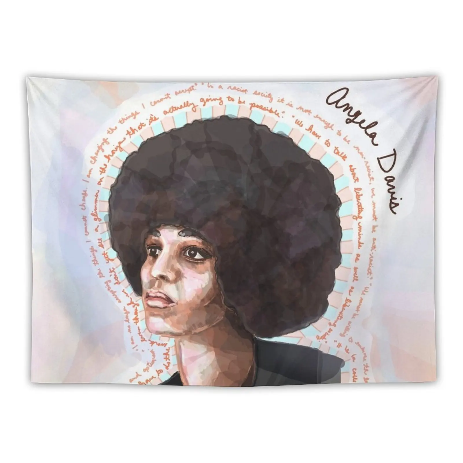 

New Angela Davis Tapestry Room Decorations Aesthetic Decorative Paintings