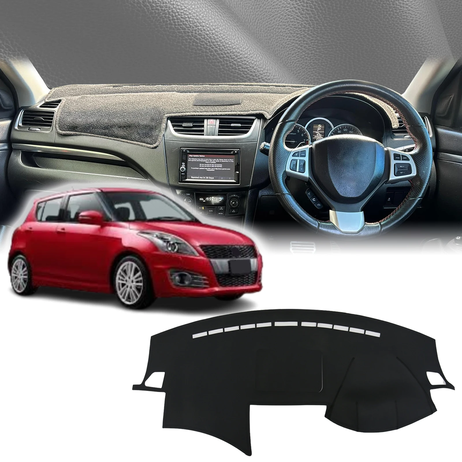 

fit for Suzuki Swift Sport G3 FZ NZ AZH 2010-2016 Car Accessories Dashmat DashMat Sunshade Dashboard Cover Pad Protective Carpet