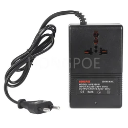 200W 300W Voltage Converter 220V To 110V or 110V to 220V Transformer Step Down Transformer Voltage Converter Travel Adapter