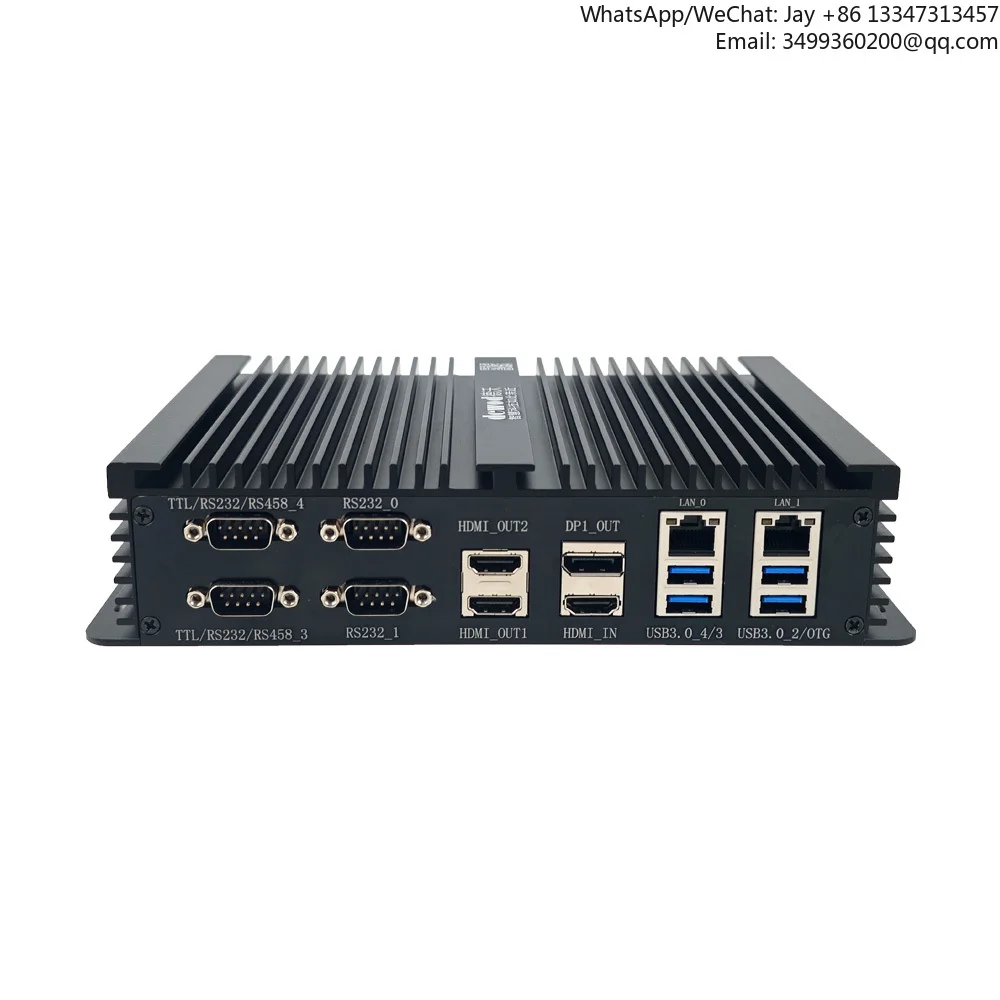 DEWO Rockchip RK3588 Caixa Industrial Computador Sistema Android 16G 128G EMMC Novo DDR4 RAM Em Estoque