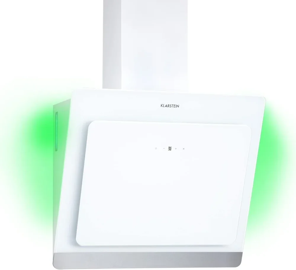 Campana Extractora Decorativa 60 cm con Luces LED, Flujo Aire de 563m3/h, Extractor de Acero para Cocina con Filtros