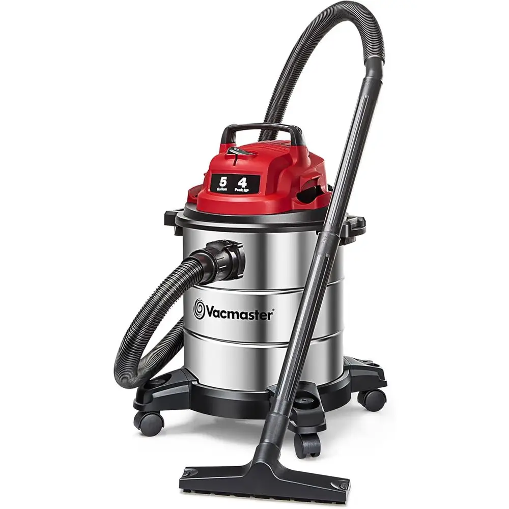 

5 Gallon 4HP Stainless Steel Wet/Dry Vacuum Cleaner VOC508S 1101