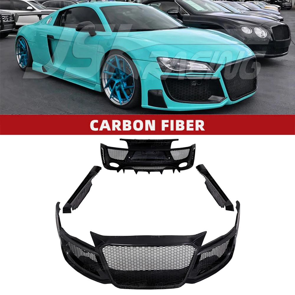 R Style Half Carbon Fiber Bodykits For Audi R8 V8 2008-2015