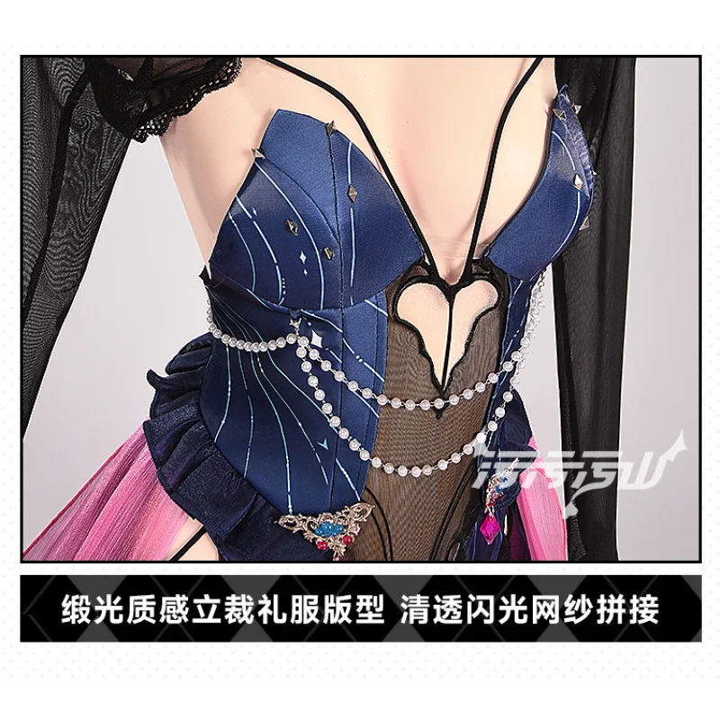 NIKKE: آلهة النصر الصودا ماريان حورية البحر تأثيري حلي مثير المرأة شيونغسام فستان اكسسوارات الدعامة مجموعة زي الهالوين