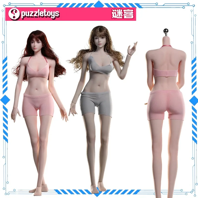 Оригинальные аутентичные игрушки-головоломки Puzzletoys PS001 PS002 1/6: Модель женского тела из жидкого силикона со стальными костями, ручная работа, подарок для мальчика