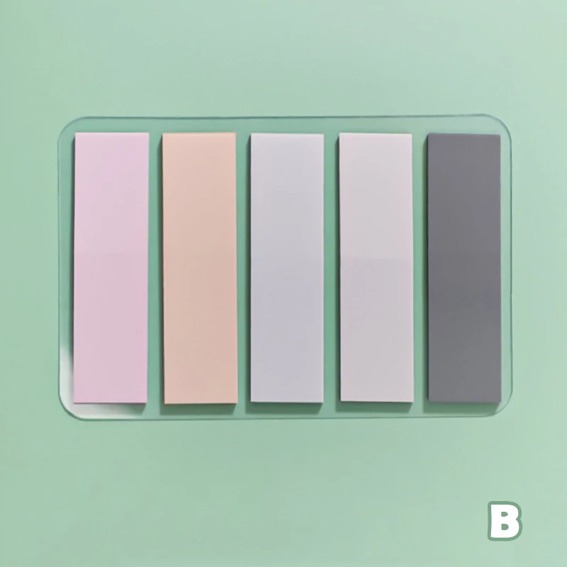 Reading Aid Highlight Sticker Transparent Fluorescent Index Tabs Flags Sticky Note Stationery School Office Supplies