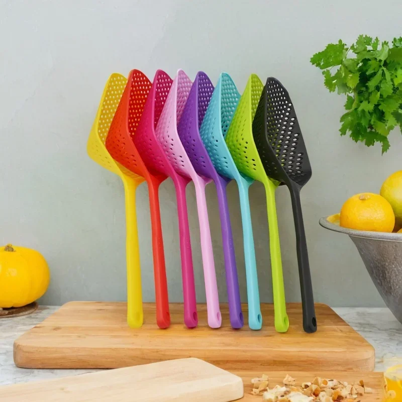 

Plastics Kitchen Tools Ice Scoop Plastic Water Trap Ledge Leaky Spoon Cooking Leaky Spatula Strainer Kitchen Gadgets Accessories