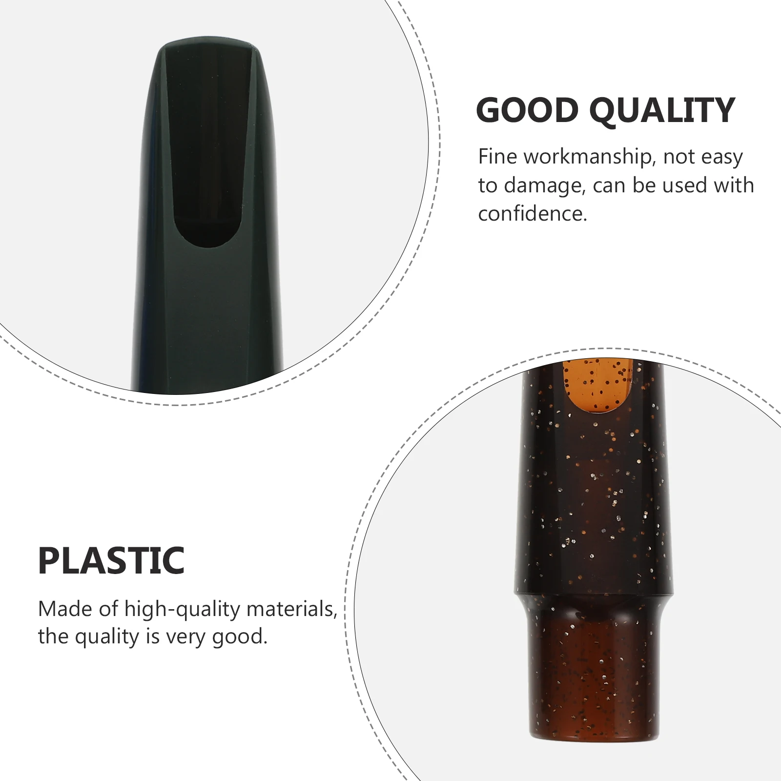 

3 Pcs Mouthpiece Alto Head Supplies Plastic Instrument Accessories Airtight Saxophone Mouthpieces Long Use Pure Tone