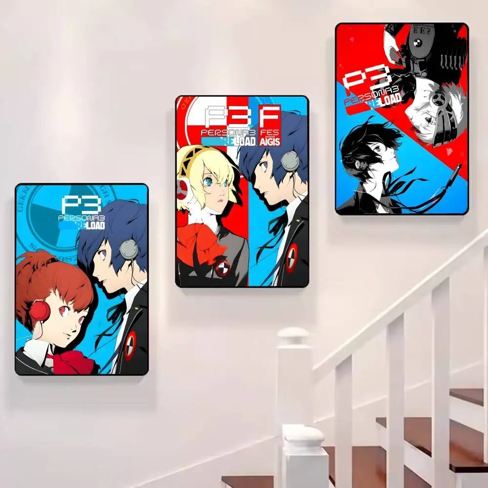 لعبة فيديو جميلة P-Persona 3 ملصق عالي الجودة لغرفة المعيشة جمالية لتزيين الحائط ملصقات هدية #4