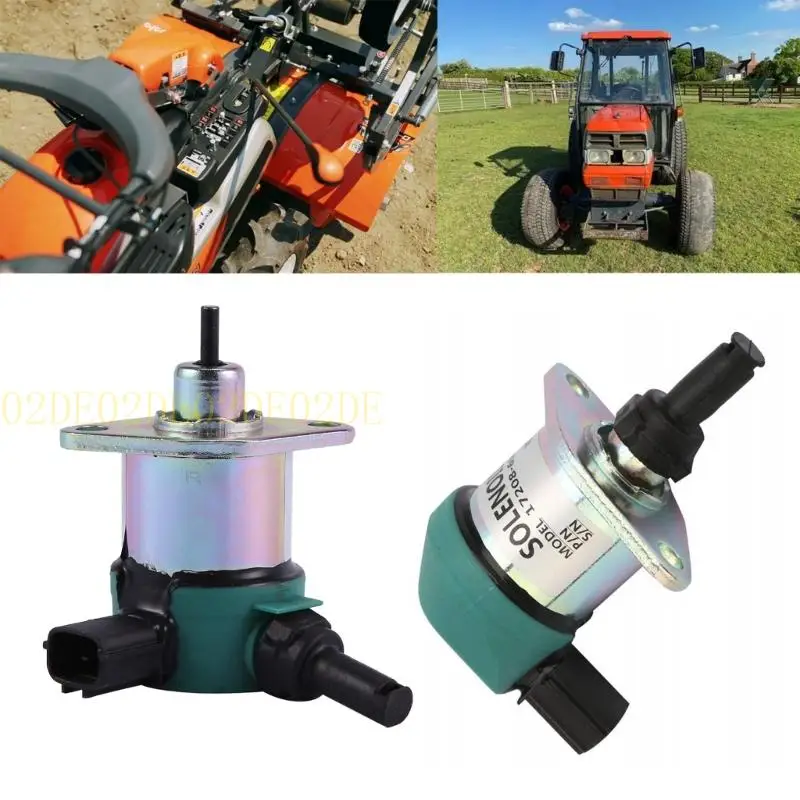 02de 17208-60015 Shot Off Solenoid 17208-60016 17208-60017 17208-60010 مناسبة لإيقاف المحرك لإغلاق الملف اللولبي 12VDC