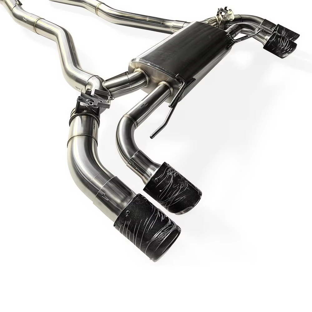 High-volume Performance Upgrade Ss304 Catback Exhaust Pipes Valve for BMW M5 F90 4.4T Throttle Response Faster