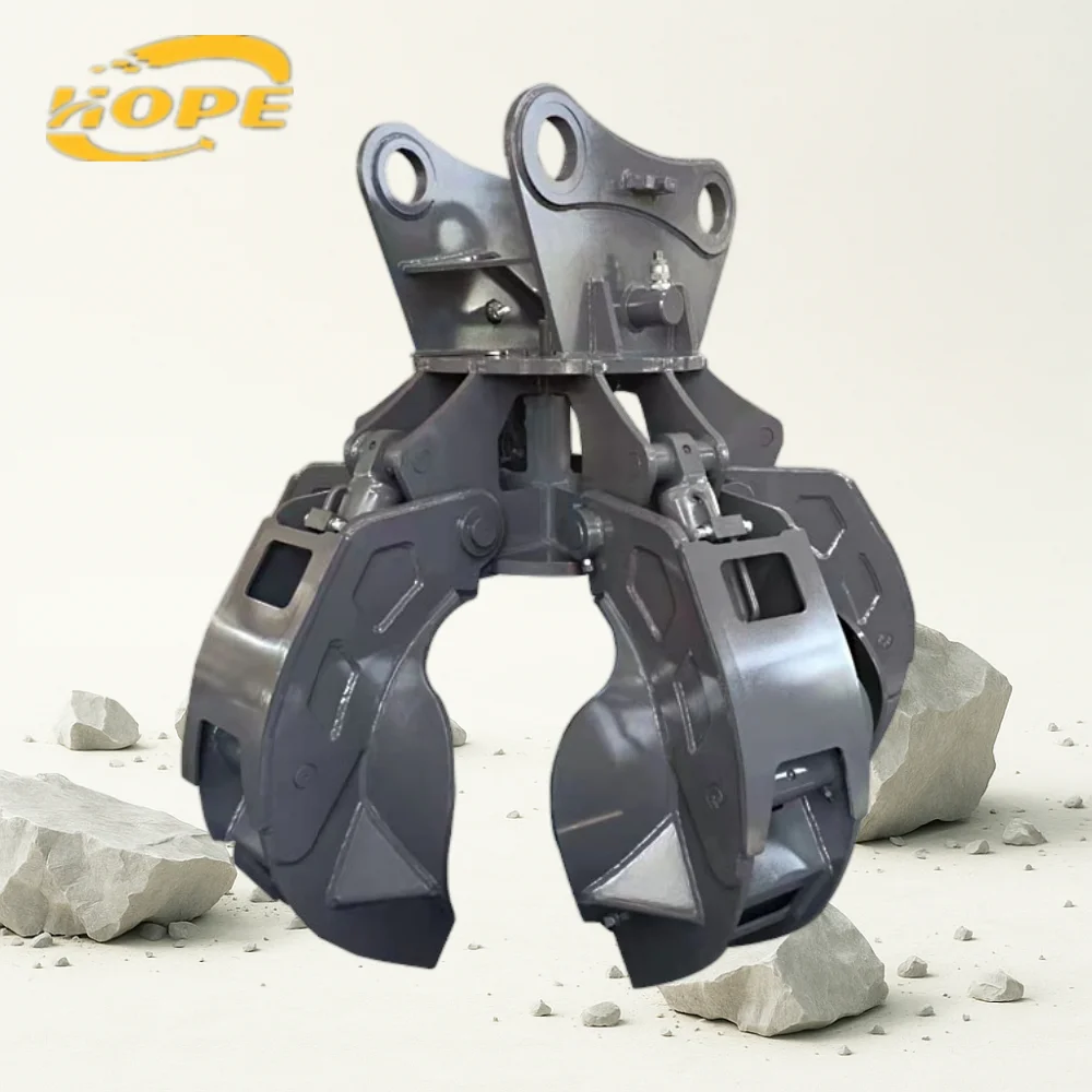Heavy Duty Hydraulic Lotus Grapple Professional Scrap Metal Handling Solution view 2
