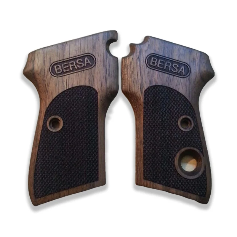 KSD Brand Bersa Model Lusber 84 Compatible Walnut Grips Diamond