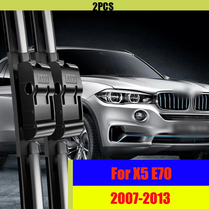 

Front Wiper Blades Set For BMW X5 E70 2006-2013 Windshield Windscreen 24"+20" XDrive 35d 40d Car Accessories Cover 2011 2012