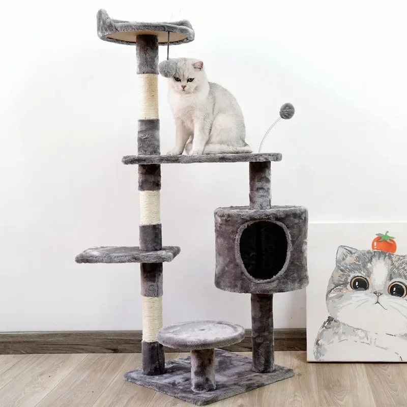 Cat Tree Pet House Cat Crawling Frame Multilayer Pet Claw Sharpener Scratching Post For Cat Supply Pet furniture