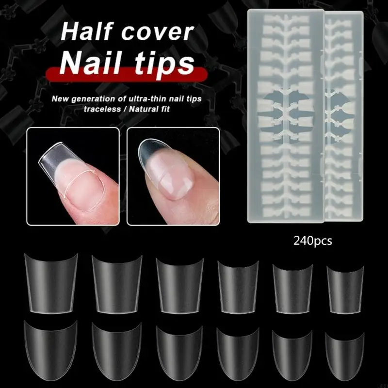 L8rd 300 peças francês dicas unhas falsas frances
