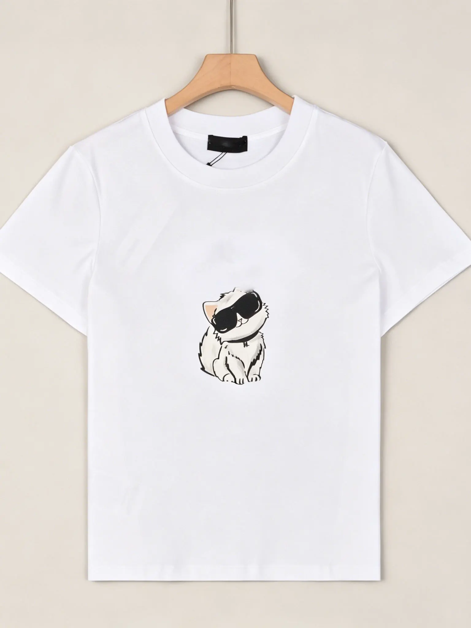 Casual Women's round Neck Short Sleeve T-shirt  Cartoon Print Versatile Top Comfortable Fit Summer Fashion Chinese Brand