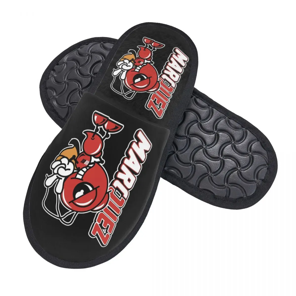 Custom Marquez Memory Foam Slippers Women Comfy Warm Motorcycle Racing House Slippers