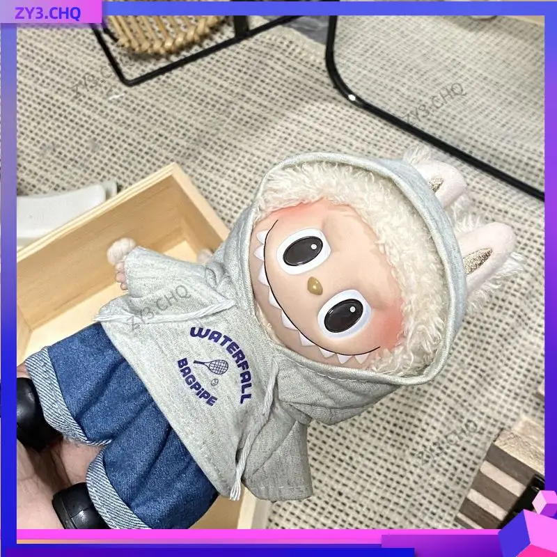 

Hot Selling Mini 17cm Labubu Children'S Clothing With Sweaters And Pants Set, Clothing Gift Collection, Holiday Gift