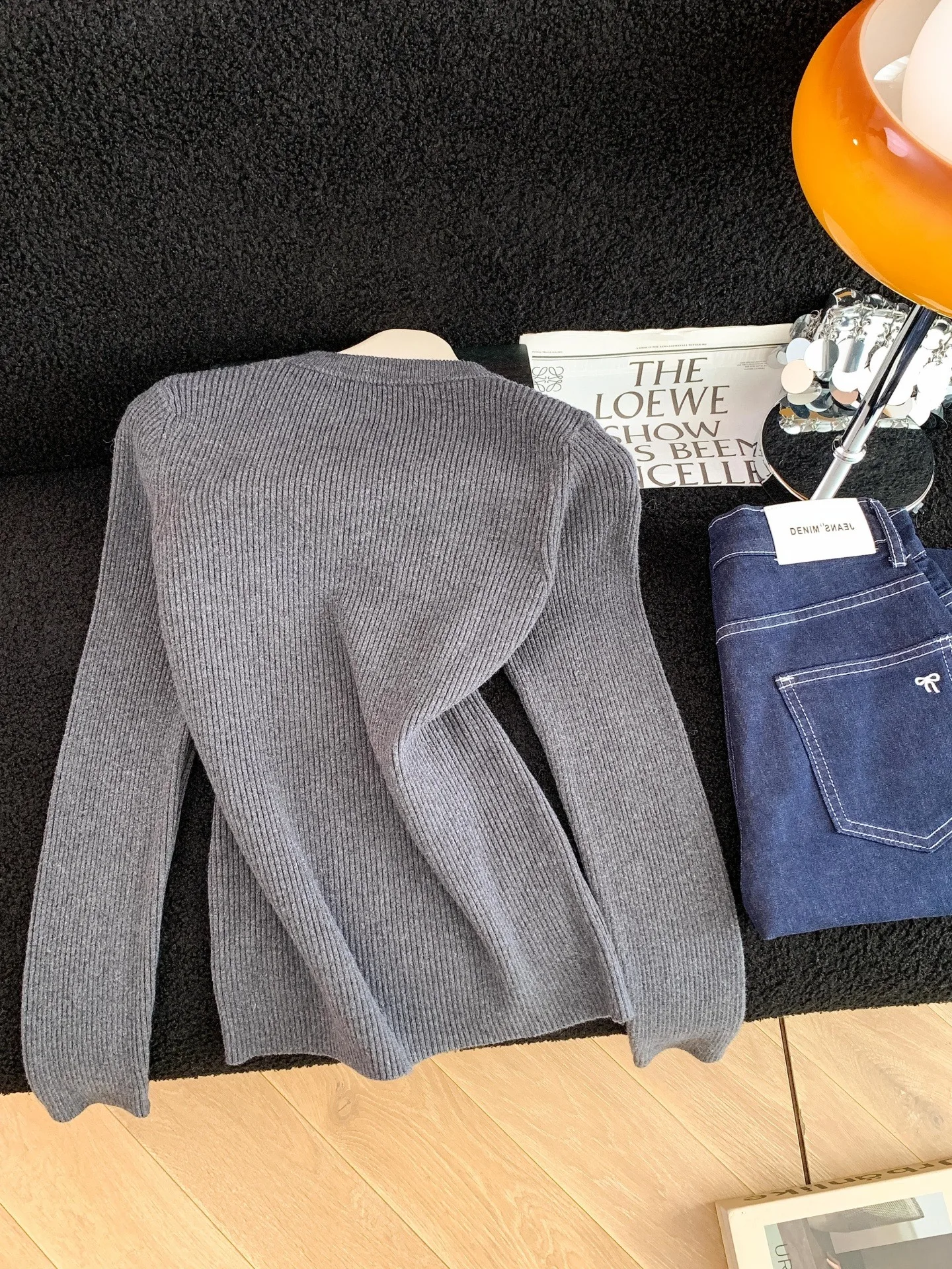 Dames Ne Hangend Gebreid Lang Sve Base irt Slim Fit oulder Blootstelling Trui Nep Tweedelige Gebreide Top Herfstontwerp