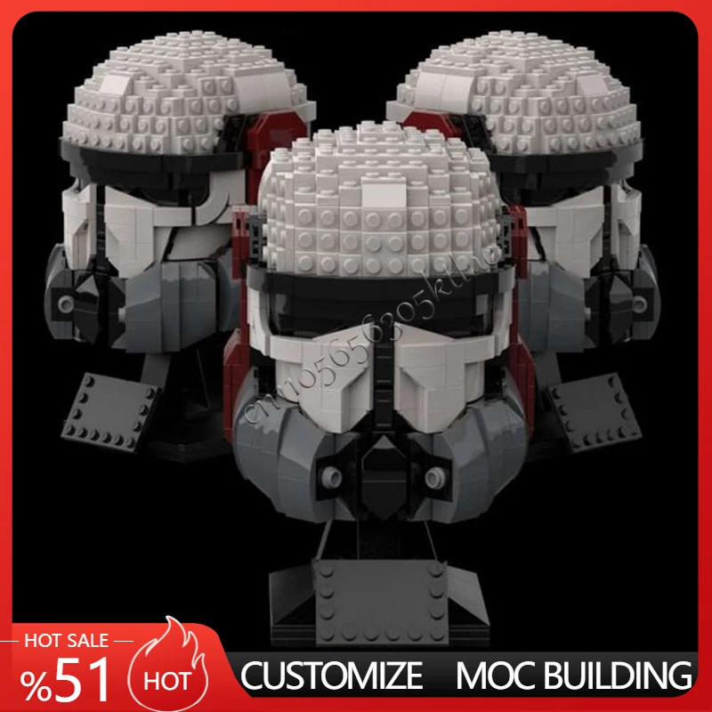 697 قطعة استنساخ الفضاء الجيش سيئة دفعة خوذة الإمبراطوري كوماندوز Beskar الهادم الفيلم في نهاية المطاف مخصص لتقوم بها بنفسك نموذج الأطفال عيد ميلاد اللعب #1