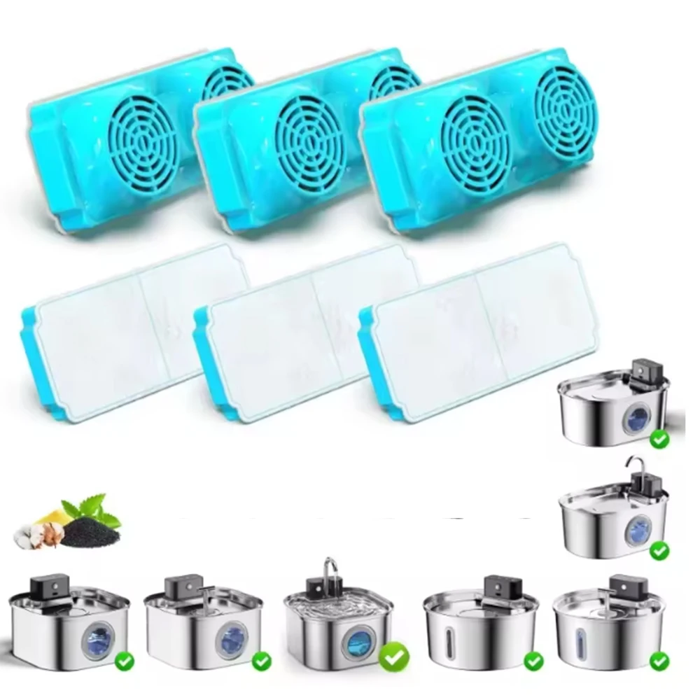Cat Water Dispenser Filter Element Replacement Filters For Cat Dog Water Fountain Activated Carbon Replaced Filters Accessories