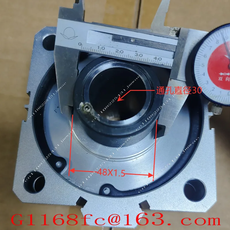 Suitable for SD Thin Through-hole Cylinder Pneumatic Clamp Seat 100X5 Fixture Cylinder M48X1.5 M37X1.5