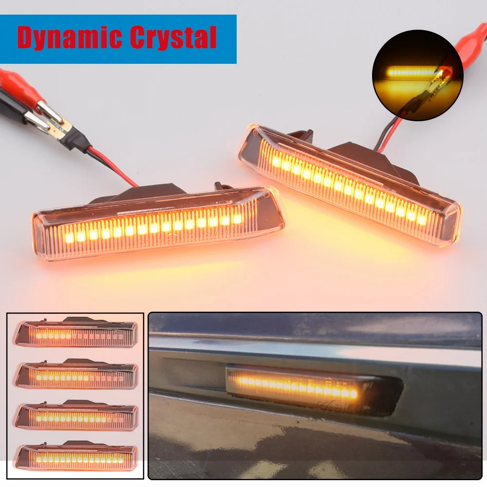 Lampu Sinyal Belok Dinamis Led Mengalir untuk BMW X5 E53 2000-2005 E36 M3 1997-1999 Lampu Sein Berurutan