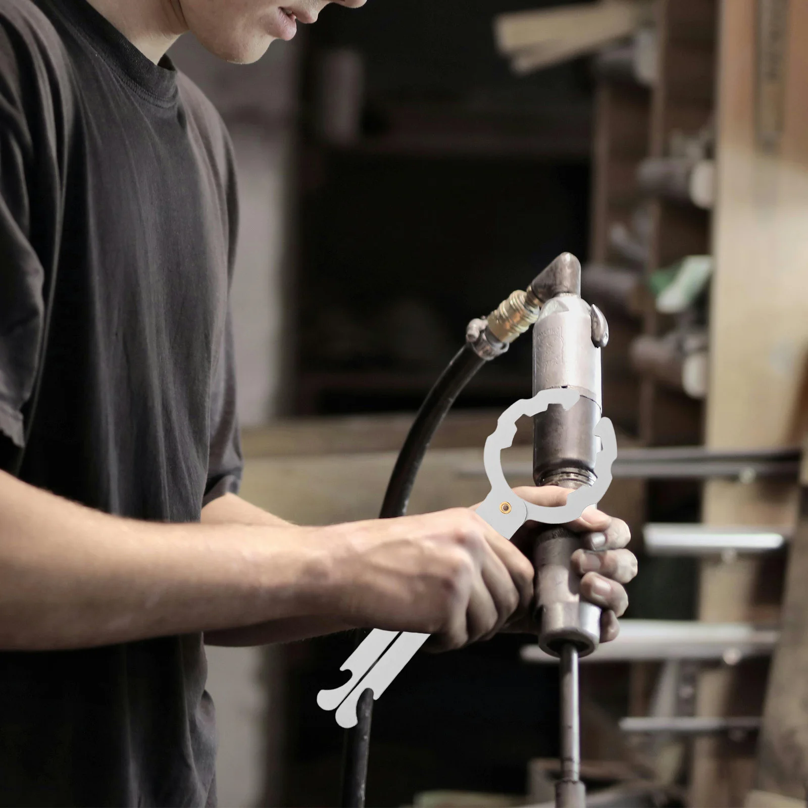 

Professional Gas Valve Wrench Adjustable Silver Cylinder Pressure Reducing Valve Spanner Anti Skid Liquefied Gases Removal