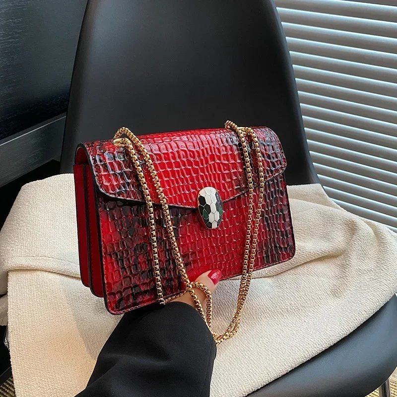 Bolso cuadrado pequeño para mujer, bandolera de hombro de diseñador famoso, a la moda, de lujo, Gg, 2024