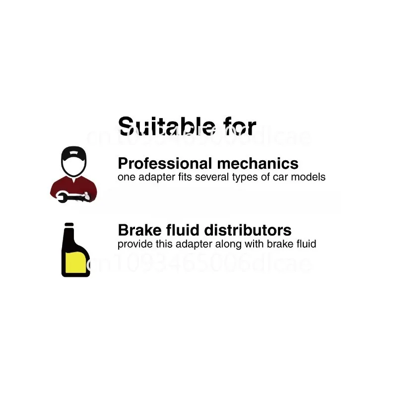 Universal Brake Bleed Adapters with Adjustable Arms Pressure Bleeder Tool