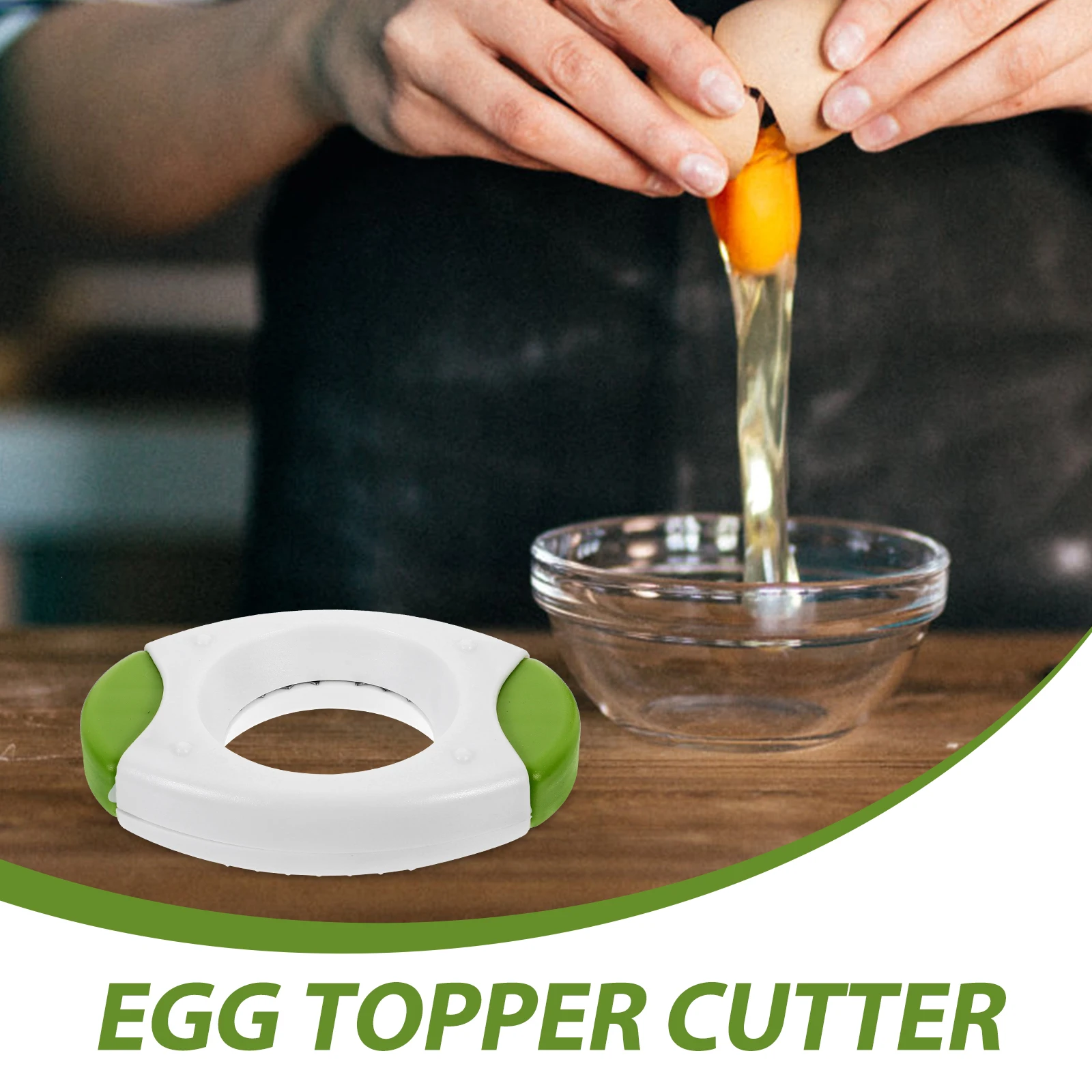 

2 Pcs Egg Opener Eggshell Cracker Boiled Hard Tool 420 Steel and Separator