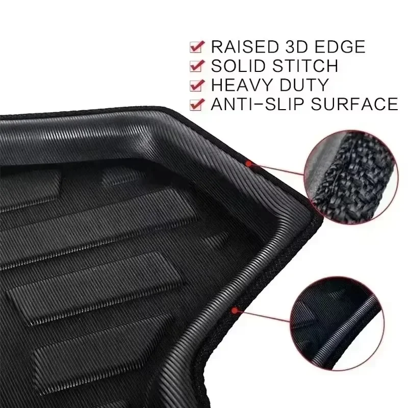 Trunk mat For Volvo S40 2006 2007 2008 2009-2012 Tailored Rear Trunk MatProtector Accessories Waterproof Anti-Slip Anti-Dirty