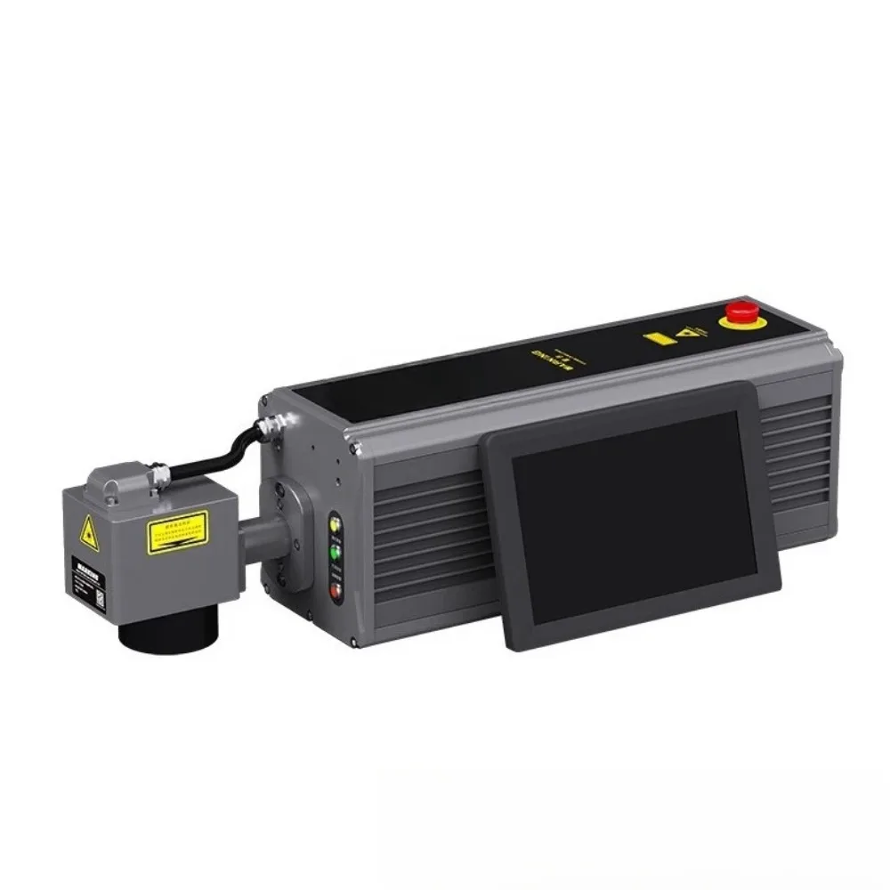 C02 laser inkjet printer carton gift box wood glass QR code date line marking machine