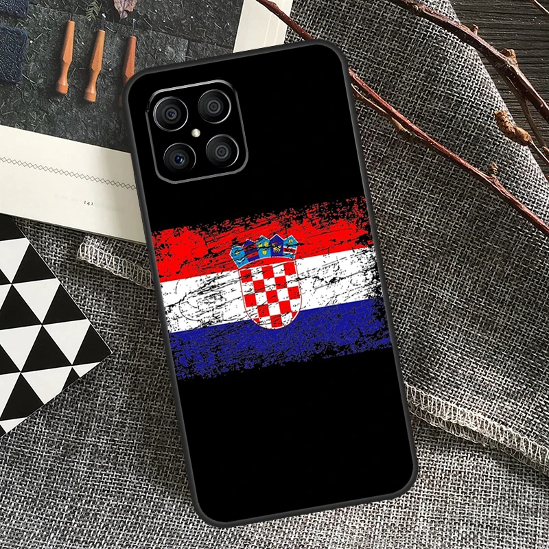 Croatia Flag Coat of Arms For Honor Magic 6 Pro Magic 5 Lite 50 70 90 Lite X6 X7 X8 X9 X6a X7a X8a X9a X8b X9b Case