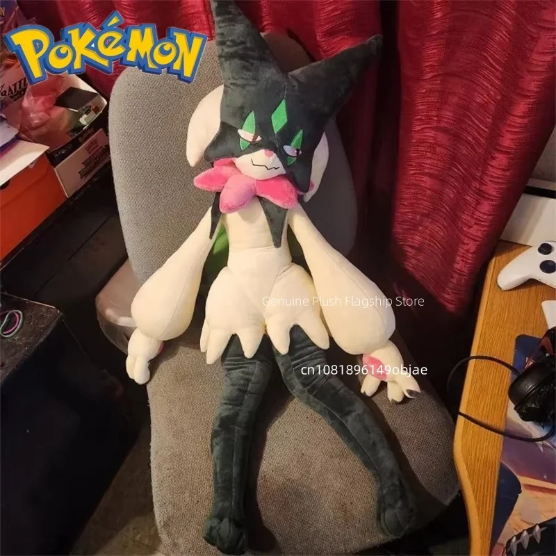 

80cm Big Size Meowscarada Anime Plush Stuffed Doll Kawaii Pokemon Plushies Room Decoration Pillow Ornaments Holiday Gifts