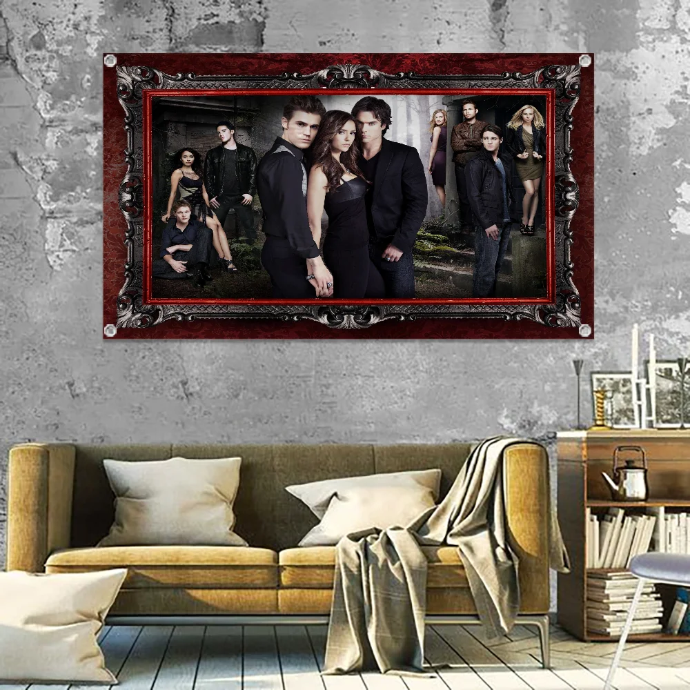 Flag Flag to Hang Flags for Rooms Banner Flags for Bedrooms Garage Decoration Tapestry The V-vampire D-diaries Room Decor Y2k