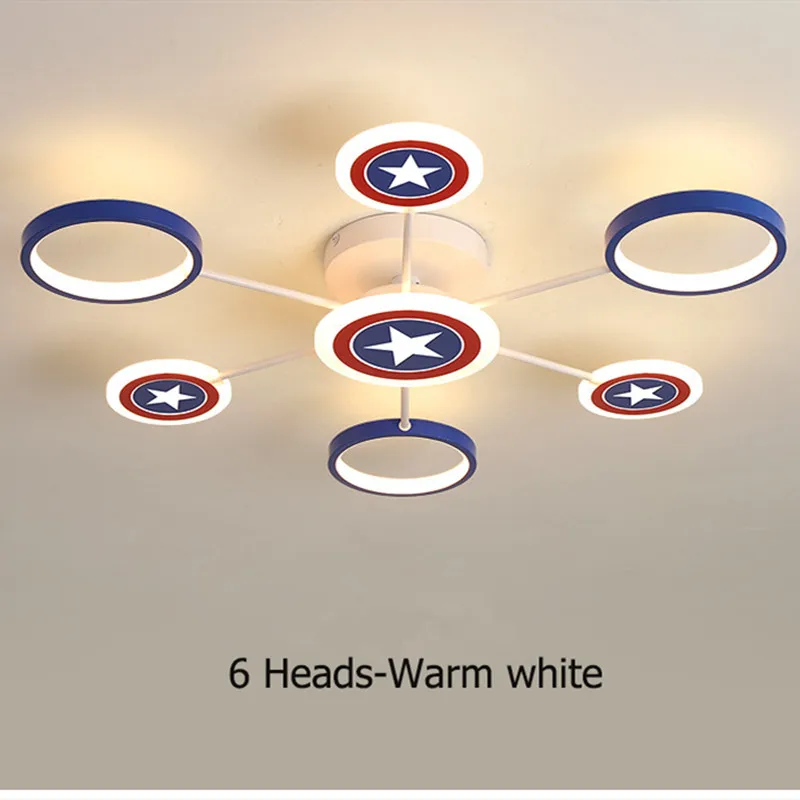 

Captain children's lamp modern led chandelier bedroom boy girl children's room home decoration 90-260V ceiling chandelier