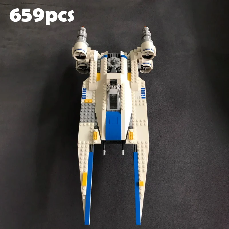 

684 шт. U Wing Starfighter Space War MOC 75155 SpaceShip Боевая модель Строительные блоки Образовательная сборная модель Подарок