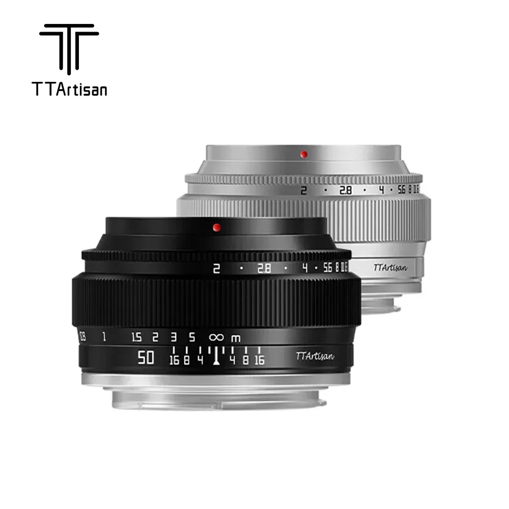 TTArtisan 50mm F2 Full-frame Prime Lens for Sony E Mount Fujifilm XF Canon RF Leica L Nikon Z Panasonic Olympus M43 Camera Lens