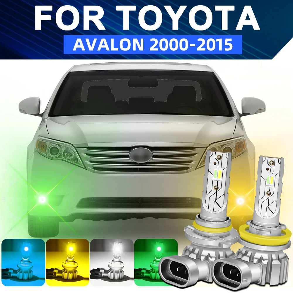 

For Toyota Avalon 2000-2015 LED Front Fog Light Bulbs Dual Color LED Fog Lamp 2014 2013 2012 2011 2010 2009 2008 2007 2006 2005